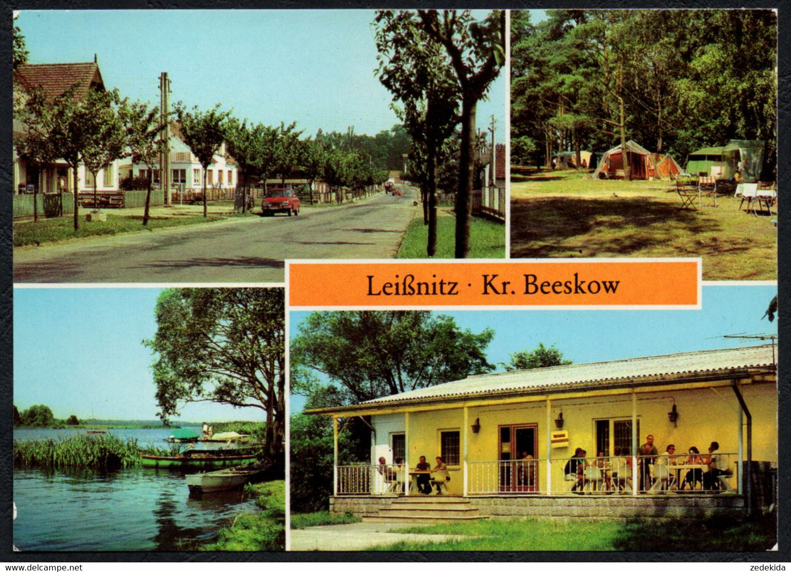 F2434 - Leißnitz Zeltplatz Konsum Gaststätte Klub Am Leißnitzsee - Bild Und Heimat Reichenbach - Beeskow