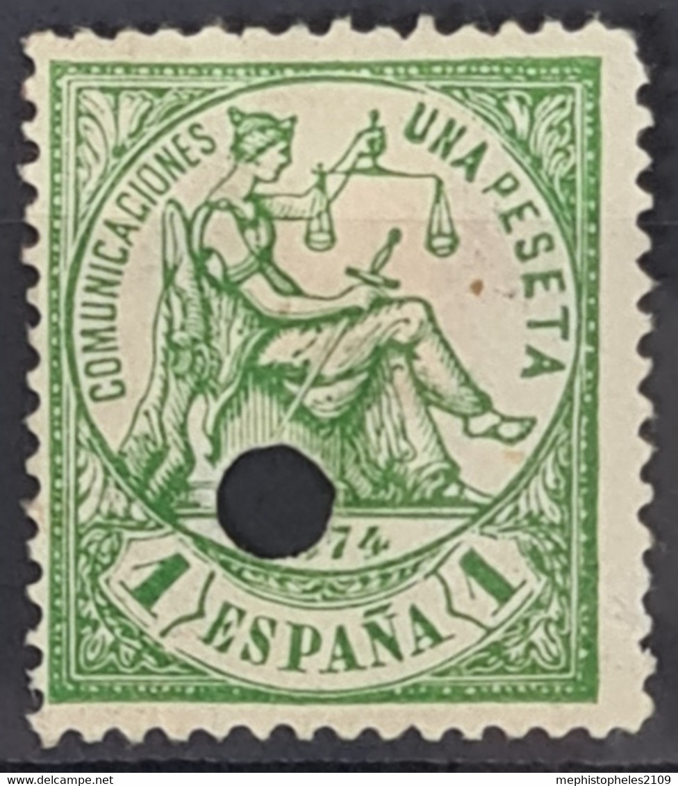 SPAIN 1874 - Canceled - Sc# 208 - 1P - Gebruikt