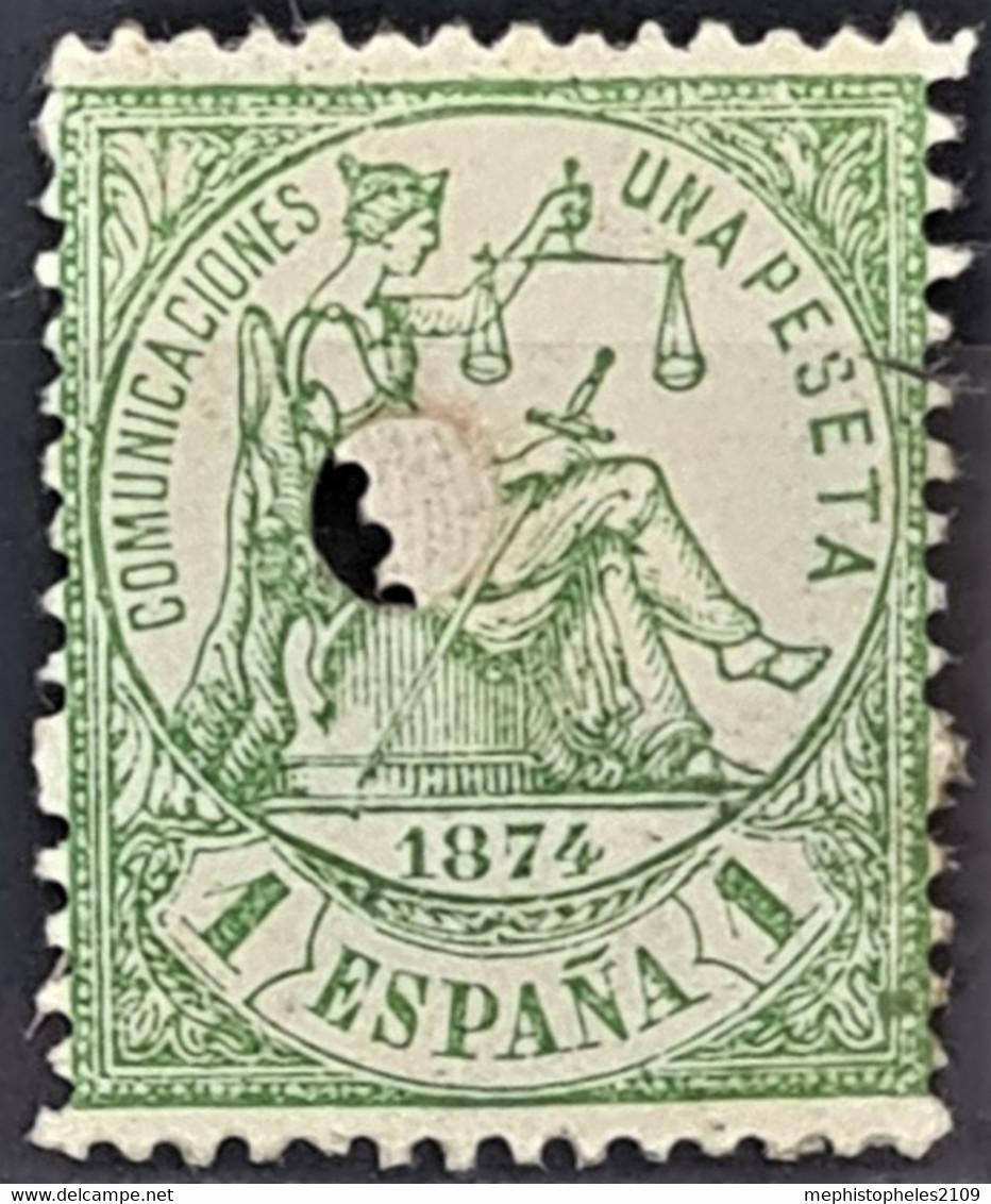 SPAIN 1874 - Canceled - Sc# 208 - 1P - Gebruikt