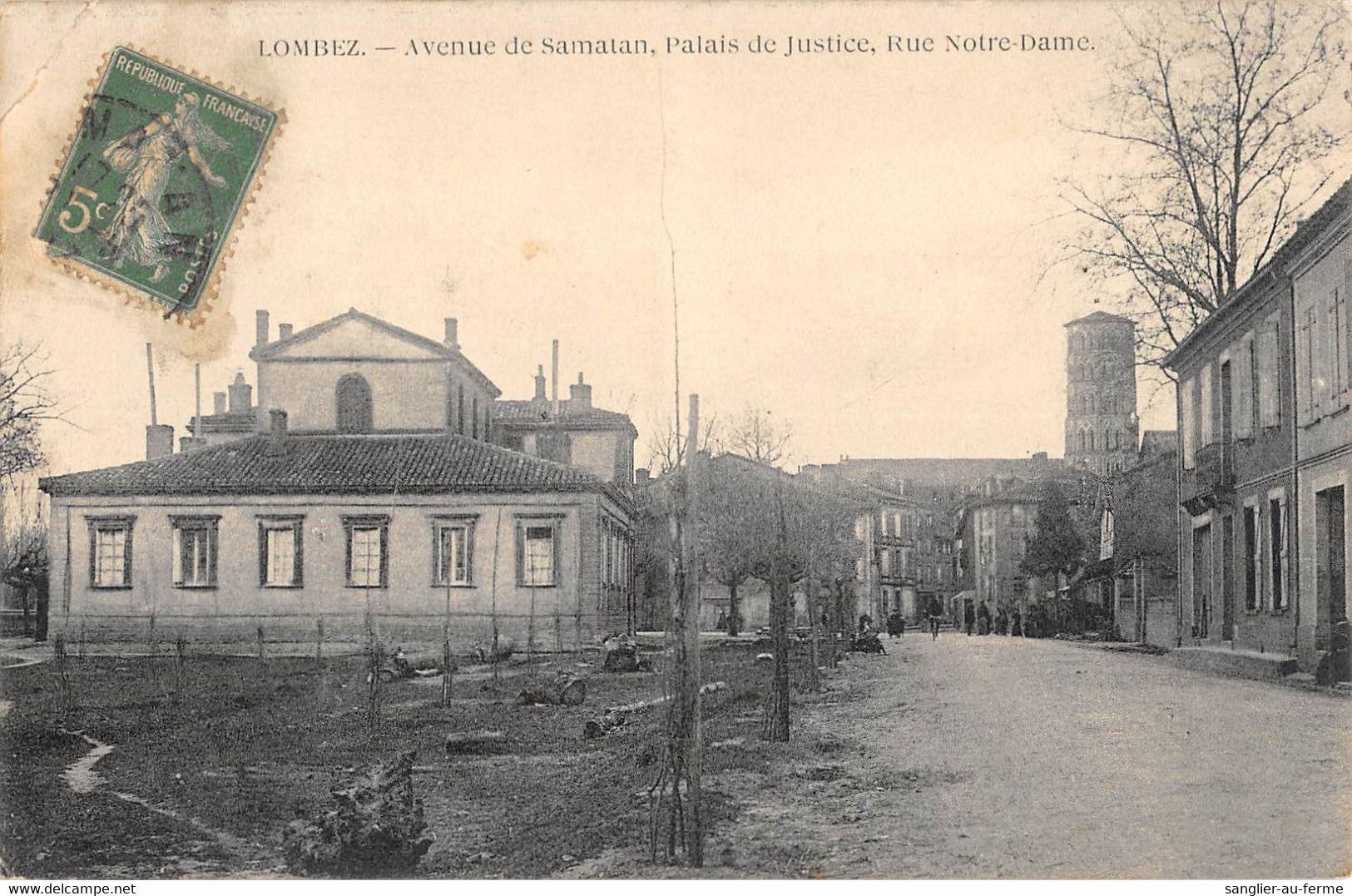 CPA 32 LOMBEZ AVENUE DE SAMATAN PALAIS DE JUSTICE RUE NOTRE DAME - Sonstige & Ohne Zuordnung