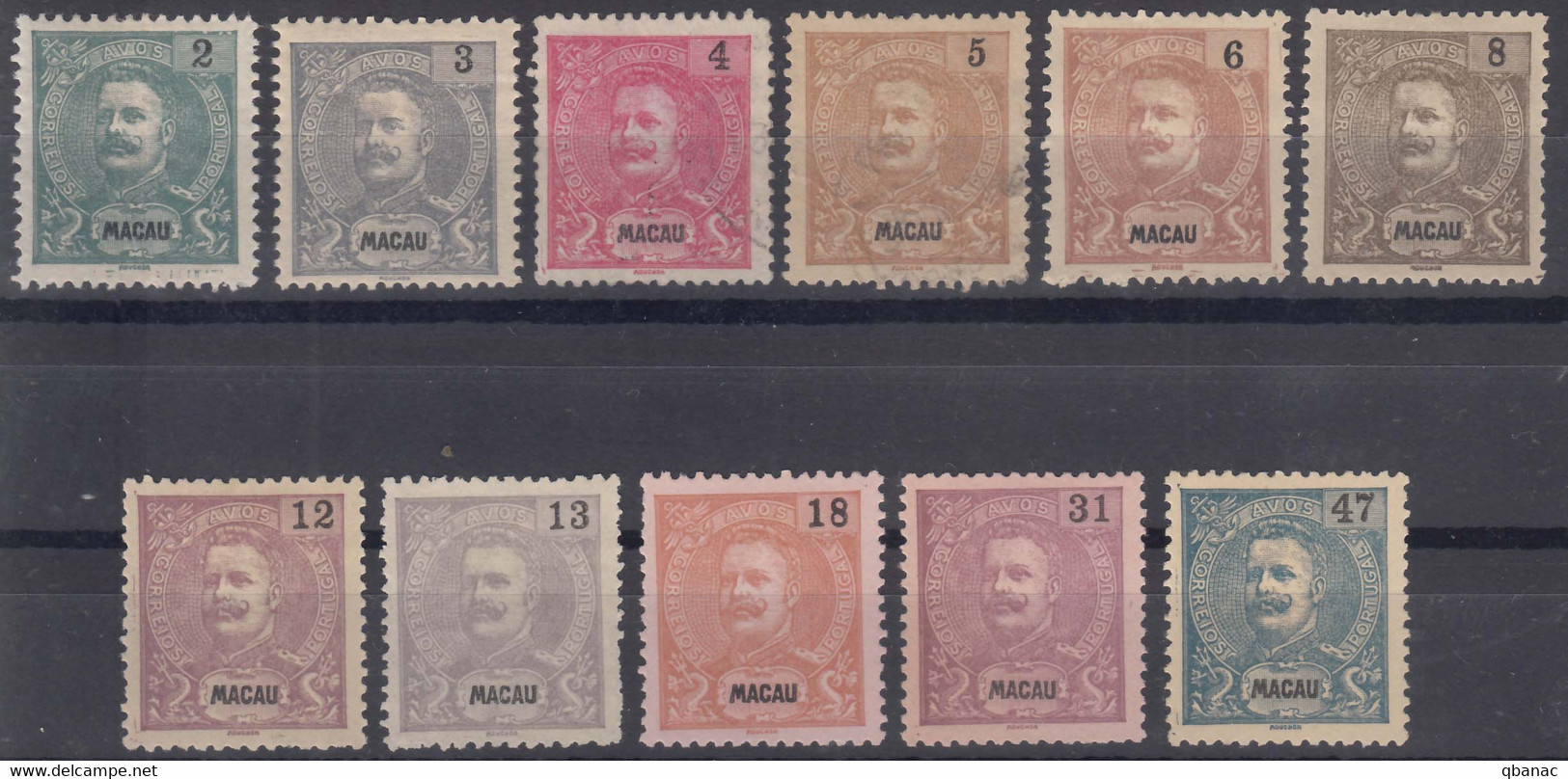 Portugal Macao Macau 1903 Mi#129-137 Mint/used Complete Set - Nuovi