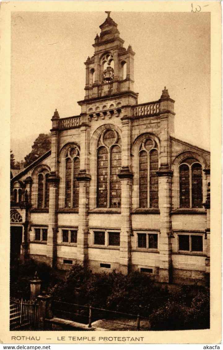 CPA AK ROTHAU - Le Temple Protestant (452493) - Rothau