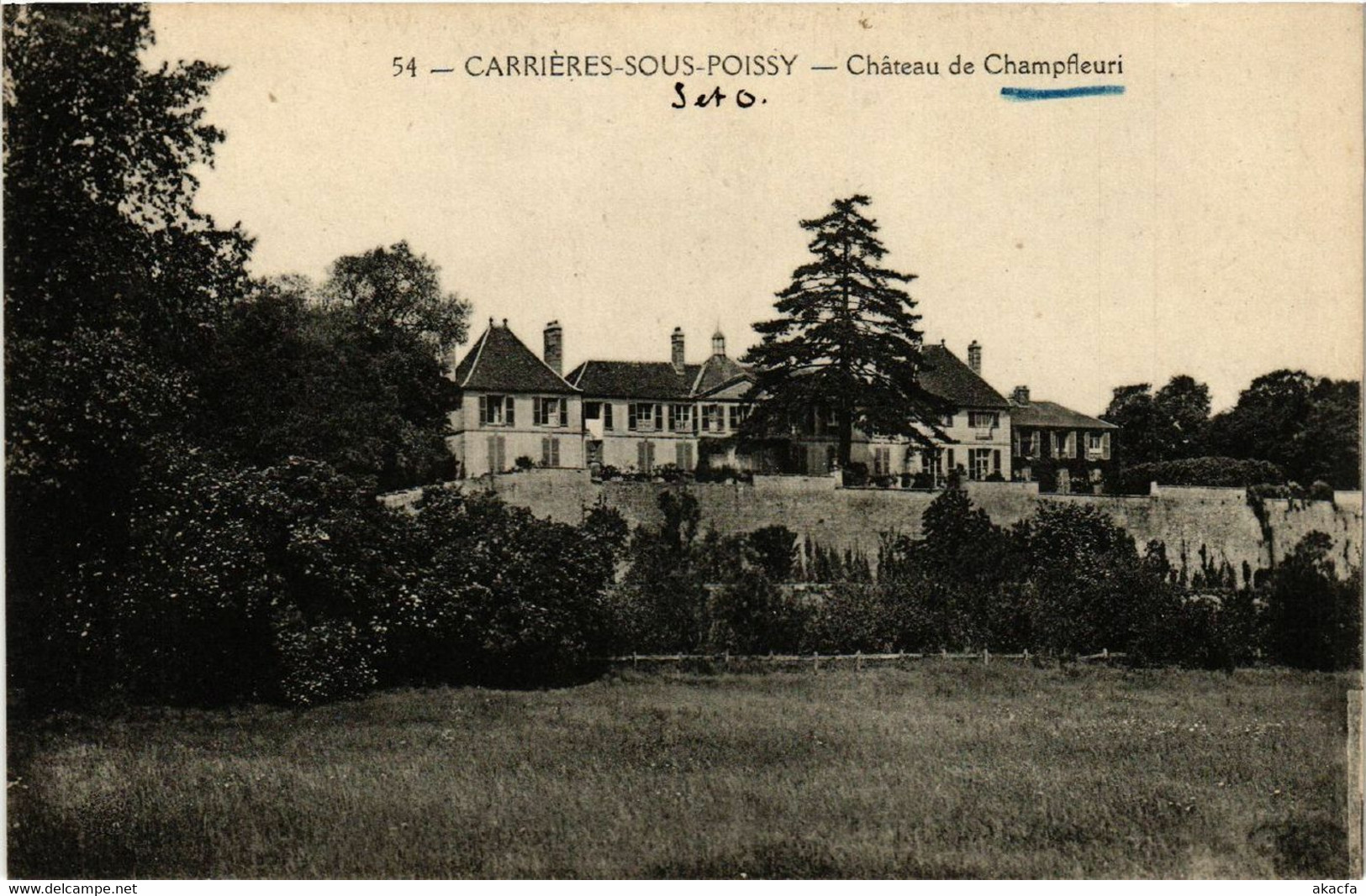 CPA AK CARRIERES-sous-Poissy - Chateau De Champfleuri (453154) - Carrieres Sous Poissy