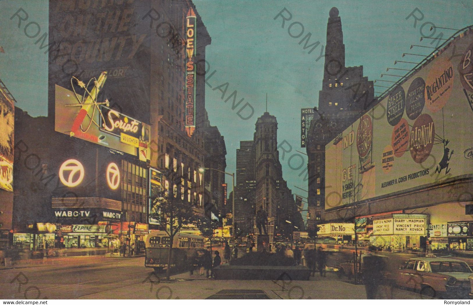 CARTOLINA  TIME SQUARE,NEW YORK CITY,NEW YORK,STATI UNITI,BRODWAY,VIAGGIATA 1966 - Time Square