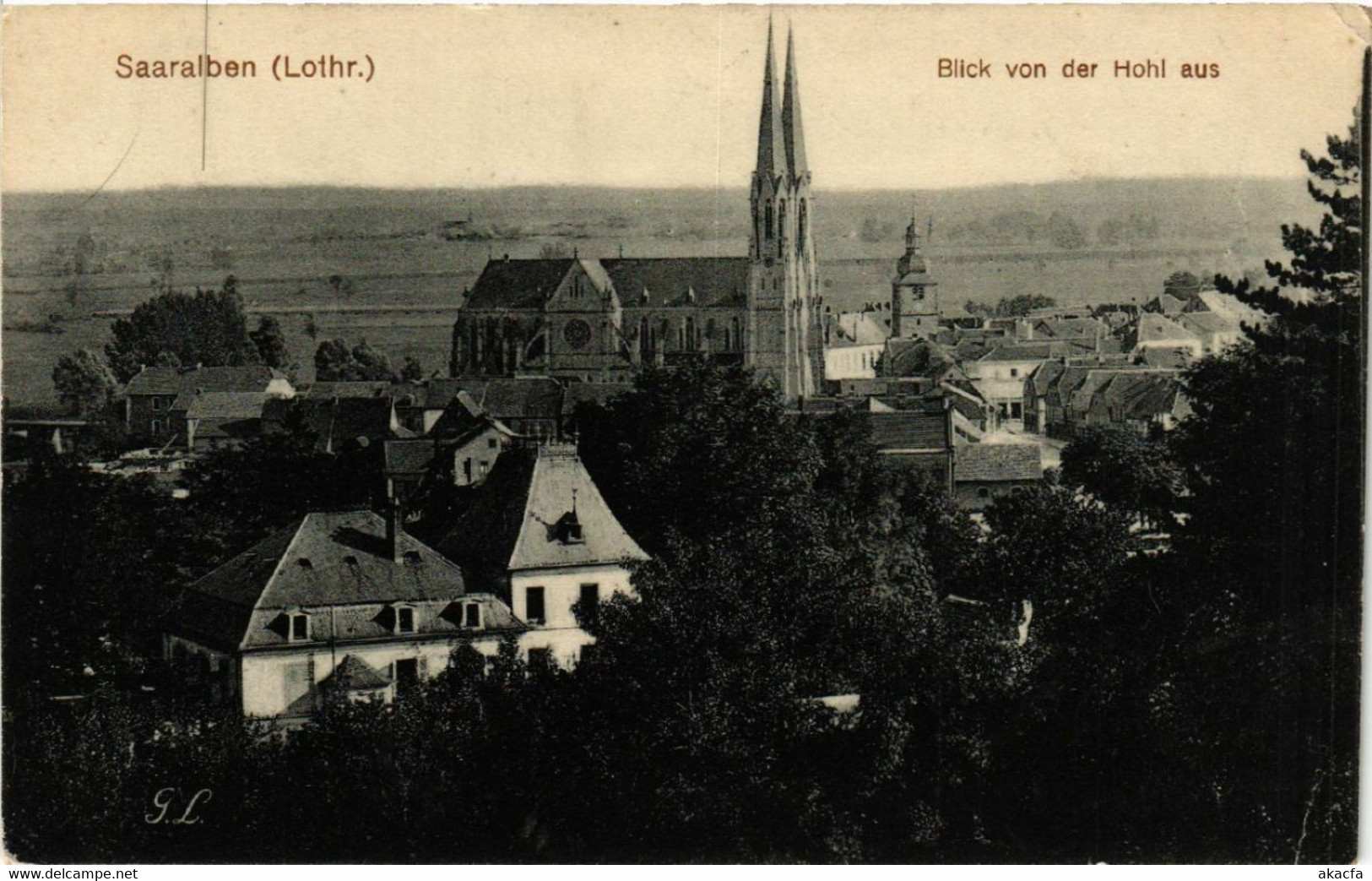 CPA AK SAARALBEN - Blick Von Der Hohl Aus (454692) - Sarralbe