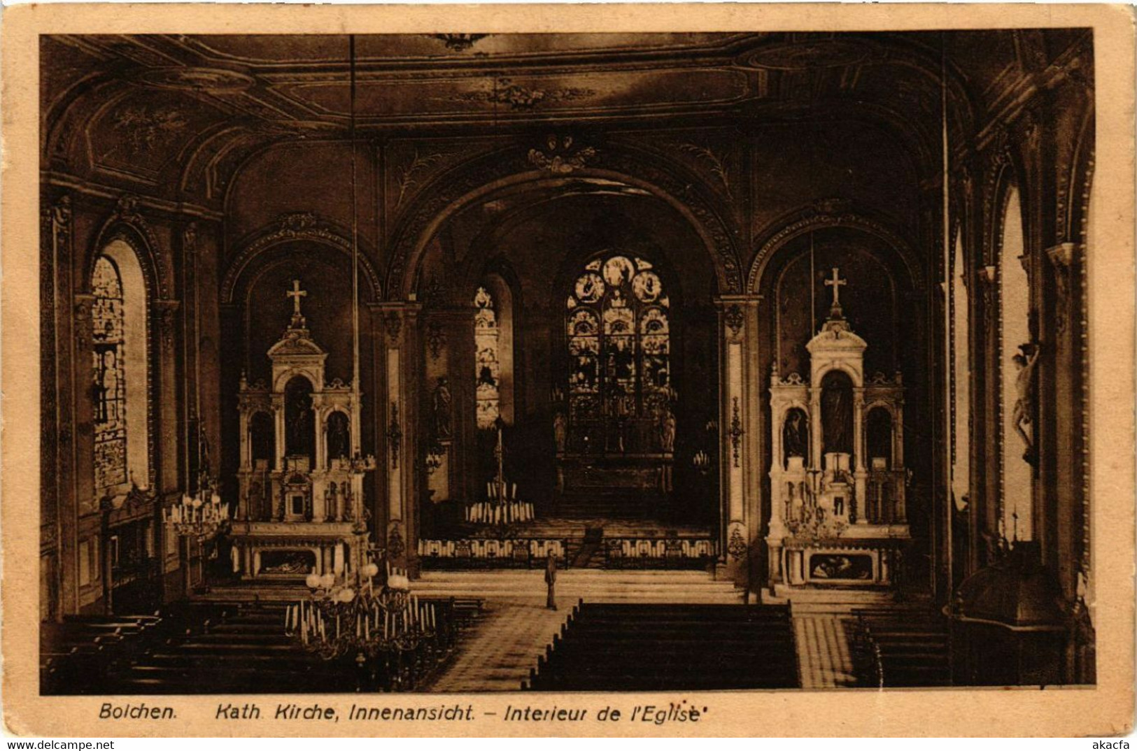 CPA AK BOLCHEN - Kath. Kirche Innenansicht - Intérieur De L'Église (454873) - Boulay Moselle