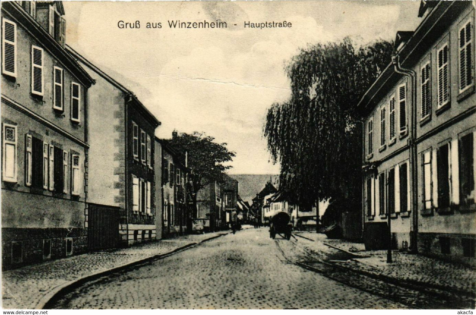 CPA AK Grusss Aus WINZENHEIM - Hauptstrasse (452268) - Wintzenheim