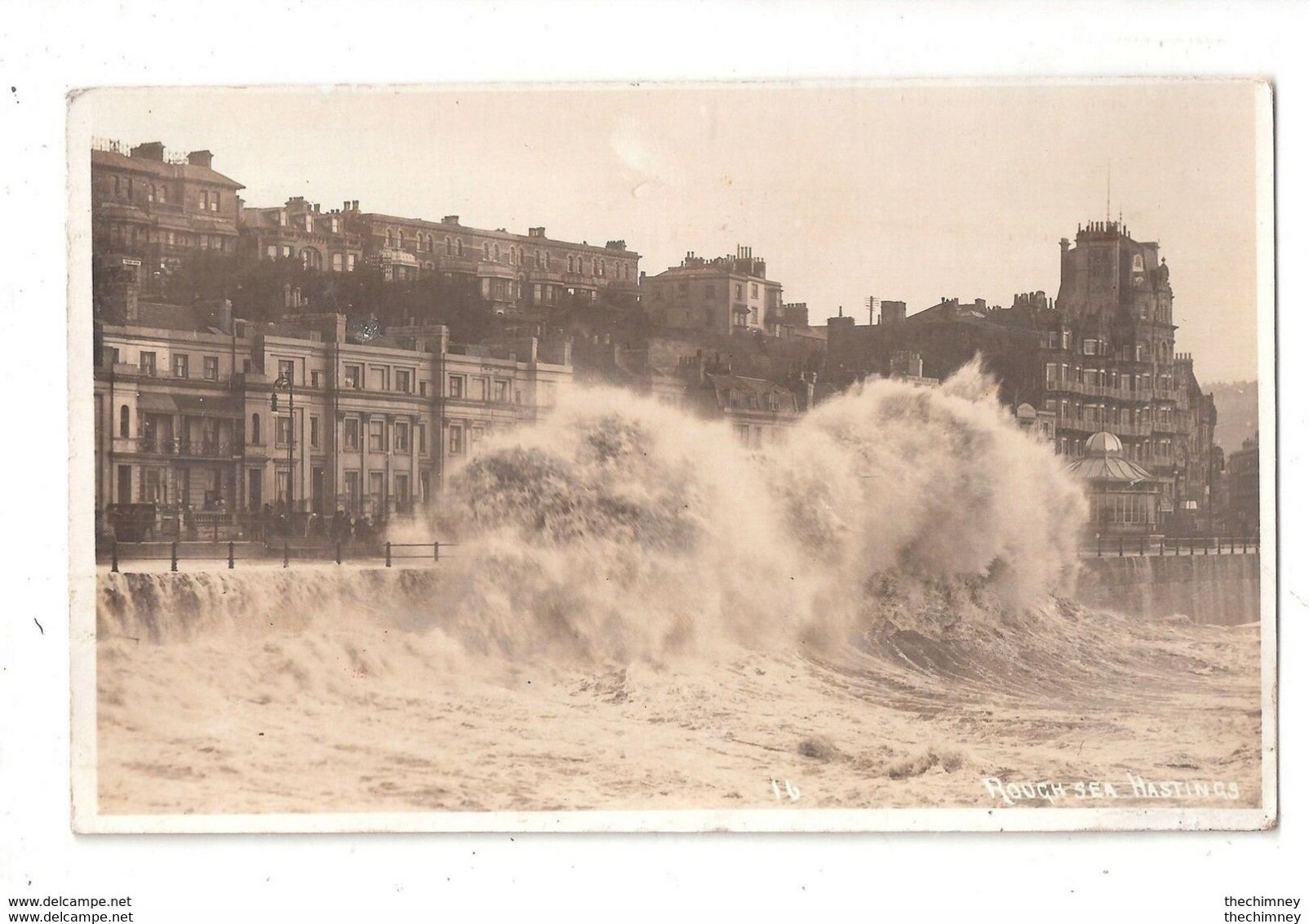 RP HASTINGS ROUGH SEA No.16 POSSIBLE BANDSTAND CONSERVATORY - Hastings