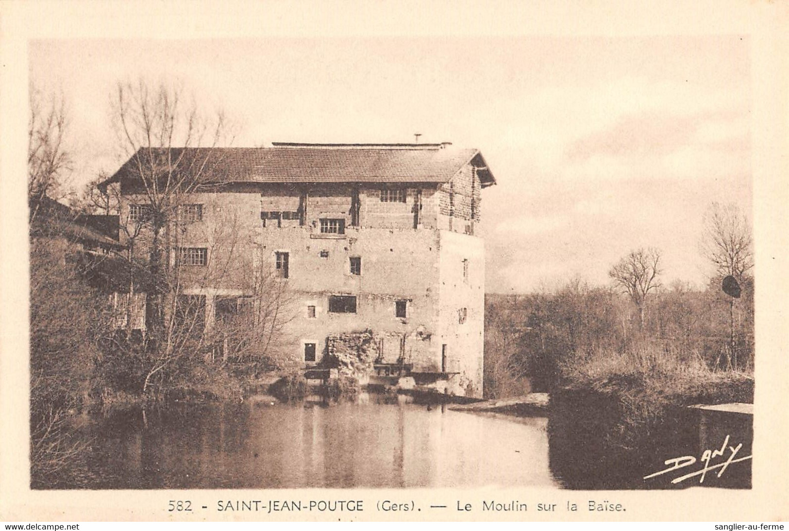 CPA 32 SAINT JEAN POUTGE LE MOULIN SUR LA BAISE - Other & Unclassified