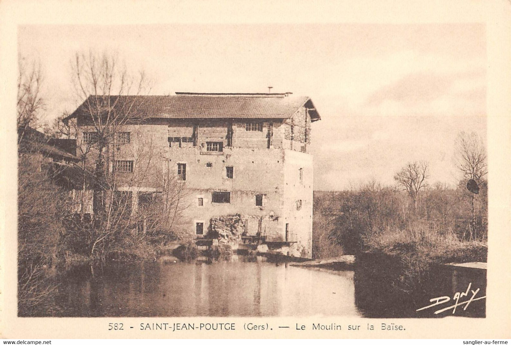 CPA 32 SAINT JEAN POUTGE LE MOULIN SUR LA BAISE - Other & Unclassified