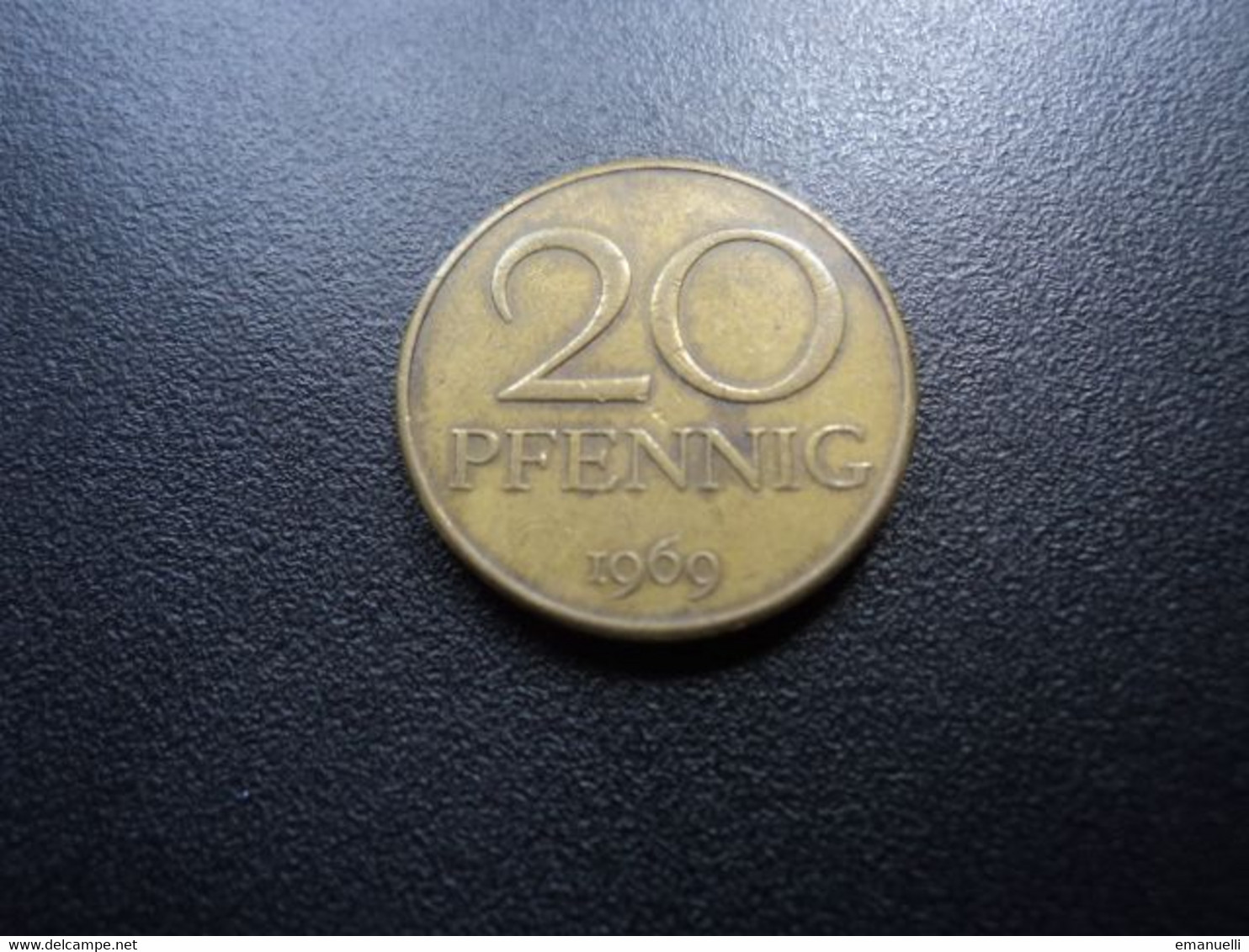 RÉPUBLIQUE DÉMOCRATIQUE ALLEMANDE * : 20 PFENNIG   1969 A     KM 11      TTB+ * - 20 Pfennig