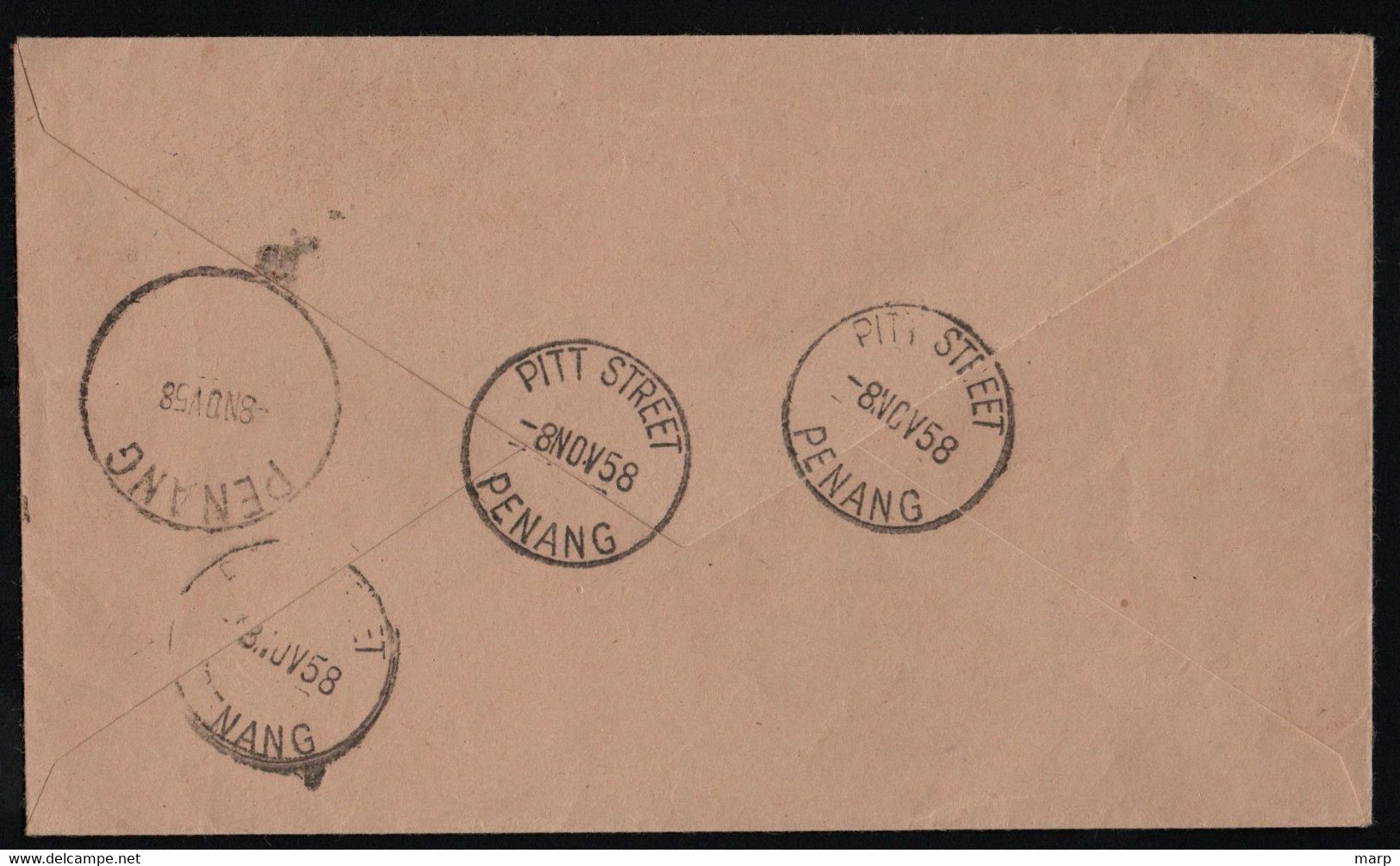 Malaysia  Registered Cover Send To London  1958. - Malaysia (1964-...)