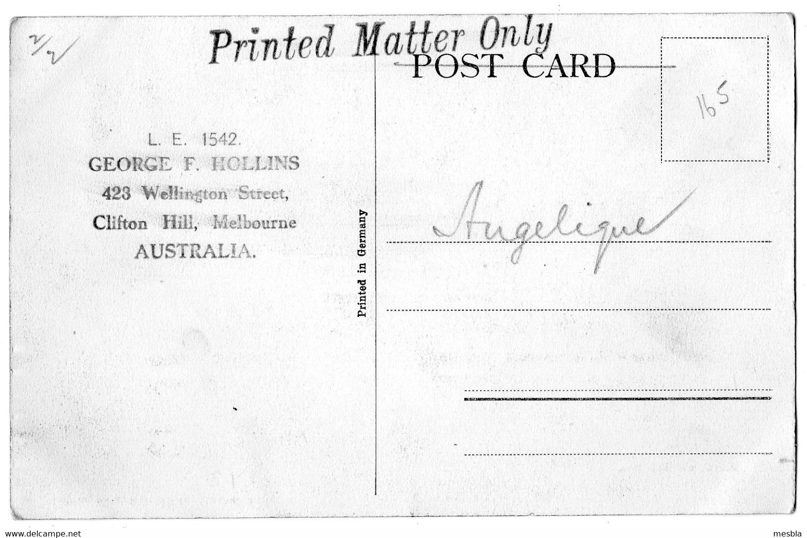 CPA -  AUSTRALIE -  Aboriginal  Mia Mia - Georges F. HOLLINS - MELBOURNE -  Timbre Victoria  Half - Penny  Non Oblitéré. - Aborigines