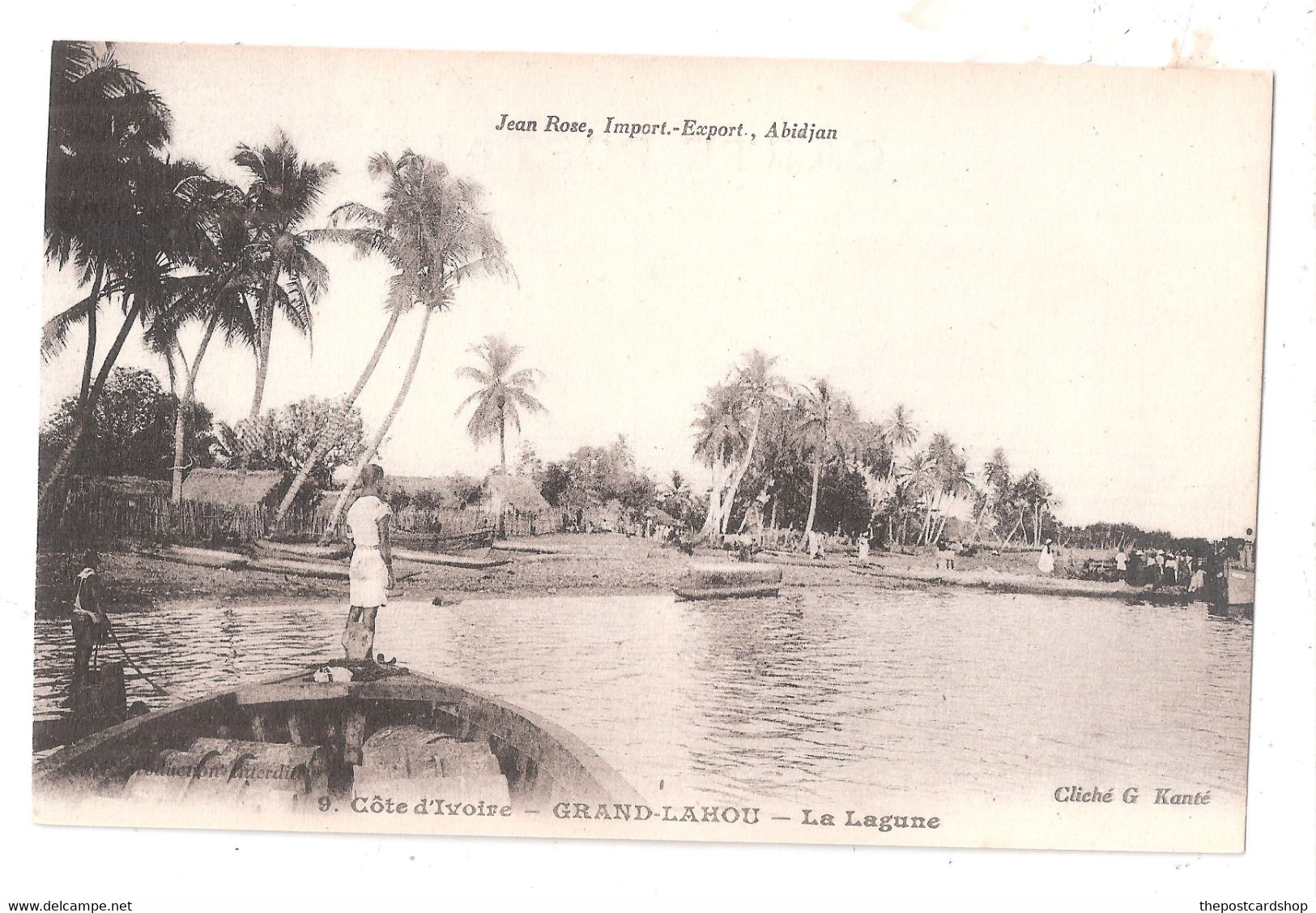 COTE D'IVOIRE - GRAND-LAHOU - LA LAGUNE  Cliché G. Kante - Costa De Marfil