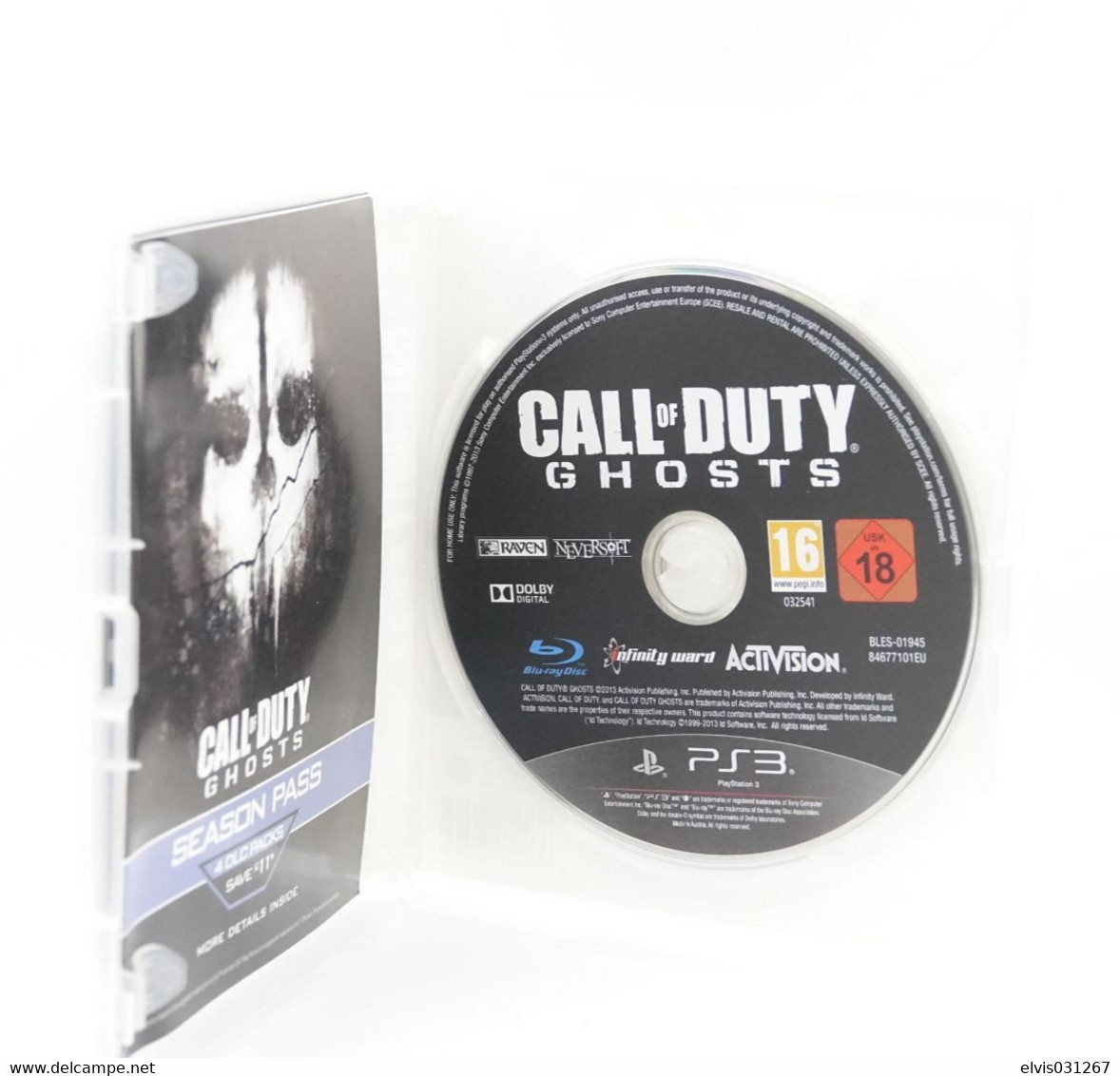 SONY PLAYSTATION THREE PS3 : CALL OF DUTY GHOSTS - ACTIVISION - PS3