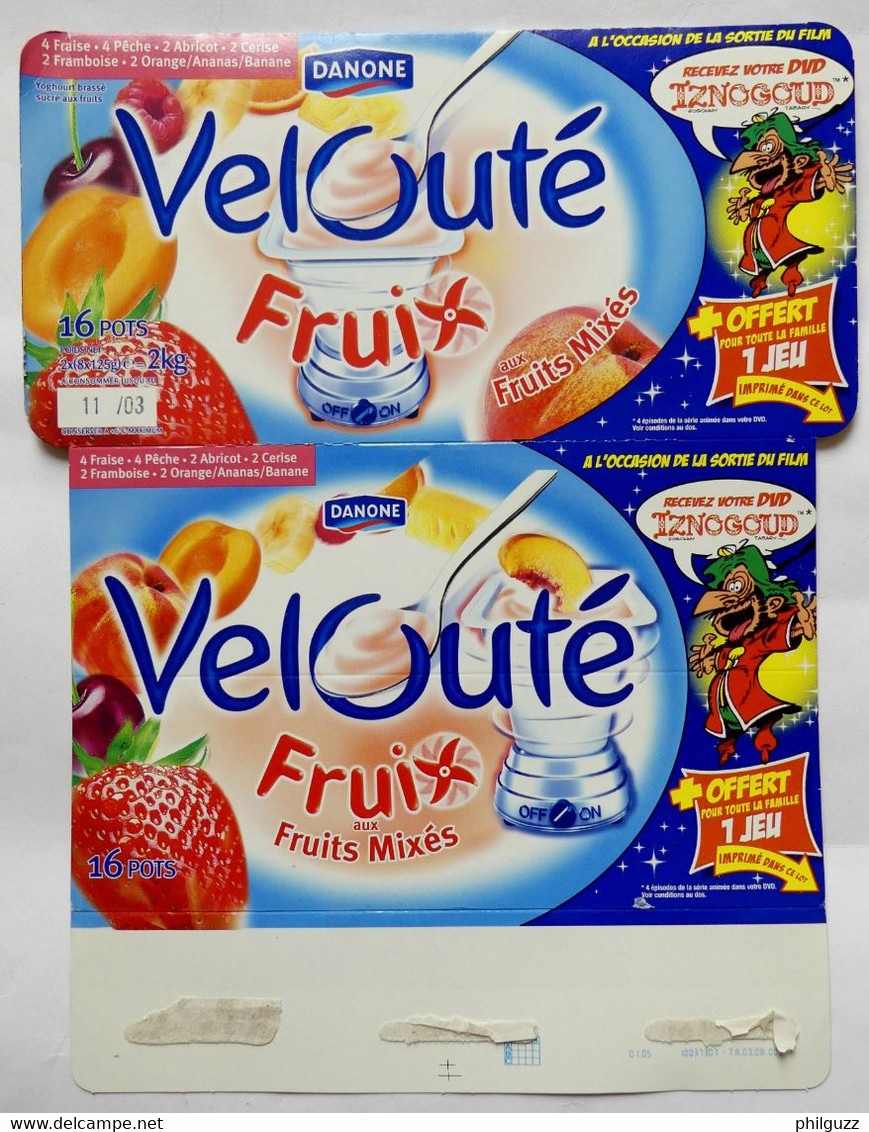 EMBALLAGE VELOUTE FRUIX DANONE BOITE IZNOGOUD 2005 TABARY DEVIENS CALIFE - Objets Publicitaires