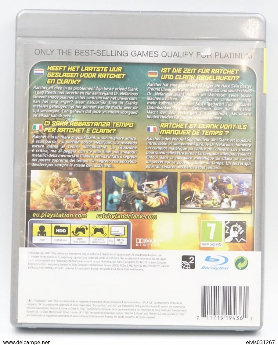 SONY PLAYSTATION THREE PS3 : RATCHET & CLANK A CRACK IN TIME - PLATINUM - PS3