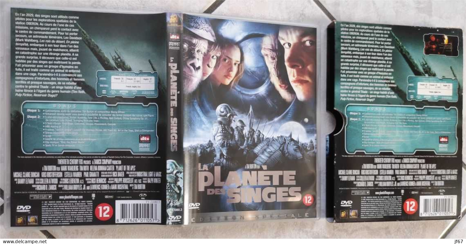 La Planète Des Singes (Tim Burton) Double DVD - Ciencia Ficción Y Fantasía