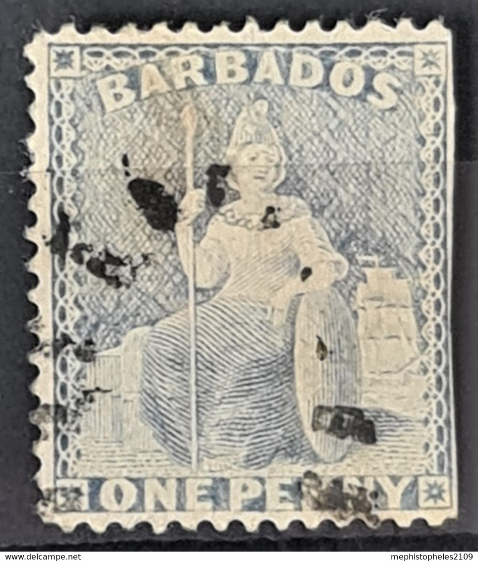 BARBADOS 1859 - Canceled - Sc# 11 - 1d - Barbados (...-1966)