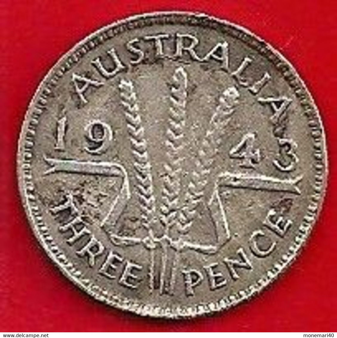 AUSTRALIA 3 PENCE - 1943 - Threepence