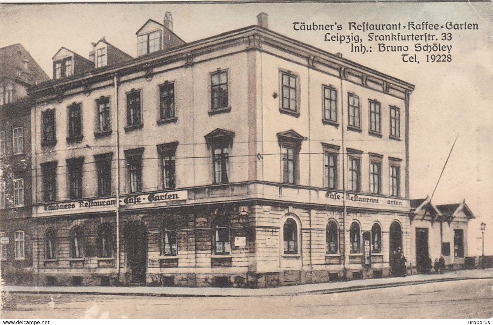 GERMANY - Leipzig 1920's - Täubner's Restaurant - Kafee - Garten - Frankfurterstr. 33 - Leipzig