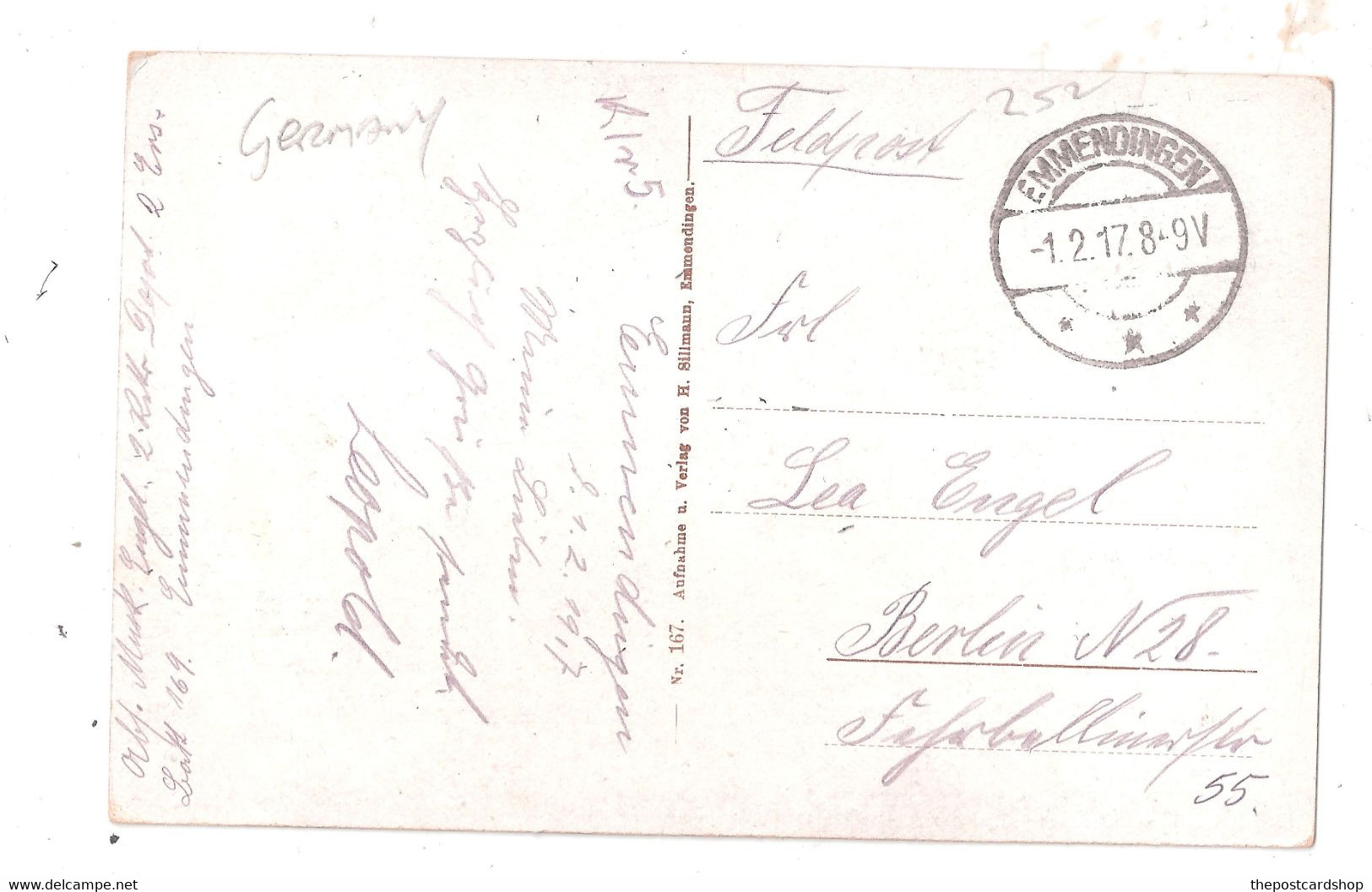 EMMENDINGEN Schloss Und EMMENDINGEN GESCHREIBEN FELDPOST POSTMARK MILITARY WAR - Emmendingen