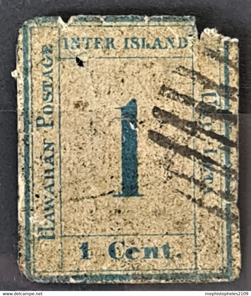 HAWAII 1859 - Canceled - Sc# 12 - 1c - Hawai