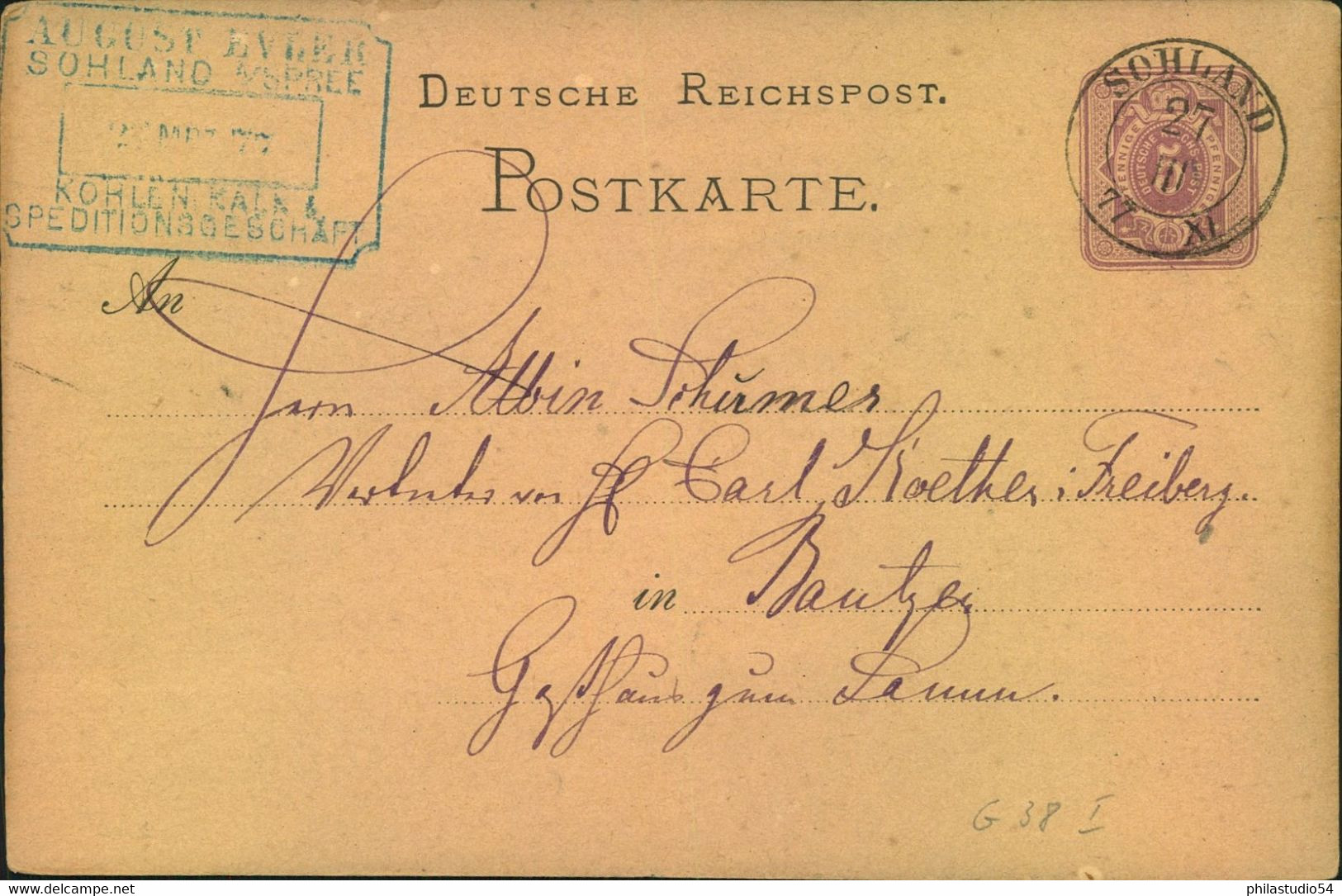 1868/1880, Nachverwendete SACHSEN-Stempel, 23 Stück Meist Auf P1 - Covers & Documents