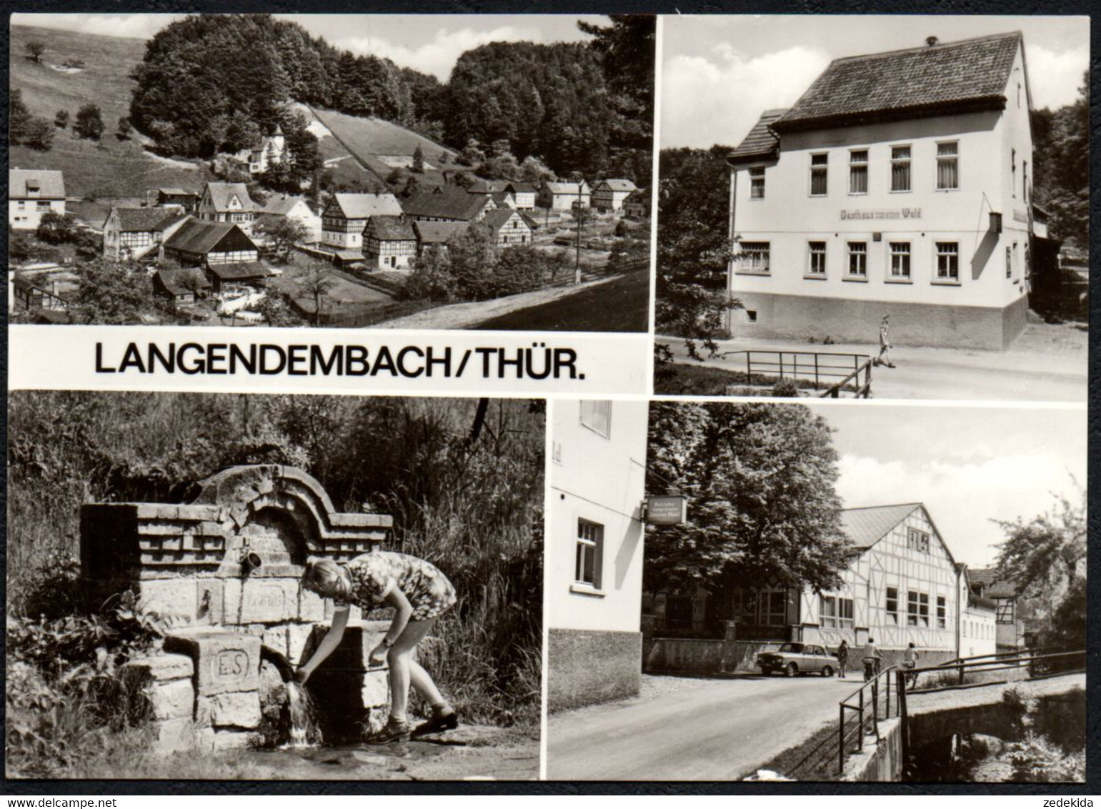 E1463 - Langendembach Betriebsferienheim Und Gaststätte Grüner Wald  - Bild Und Heimat Reichenbach - Poessneck