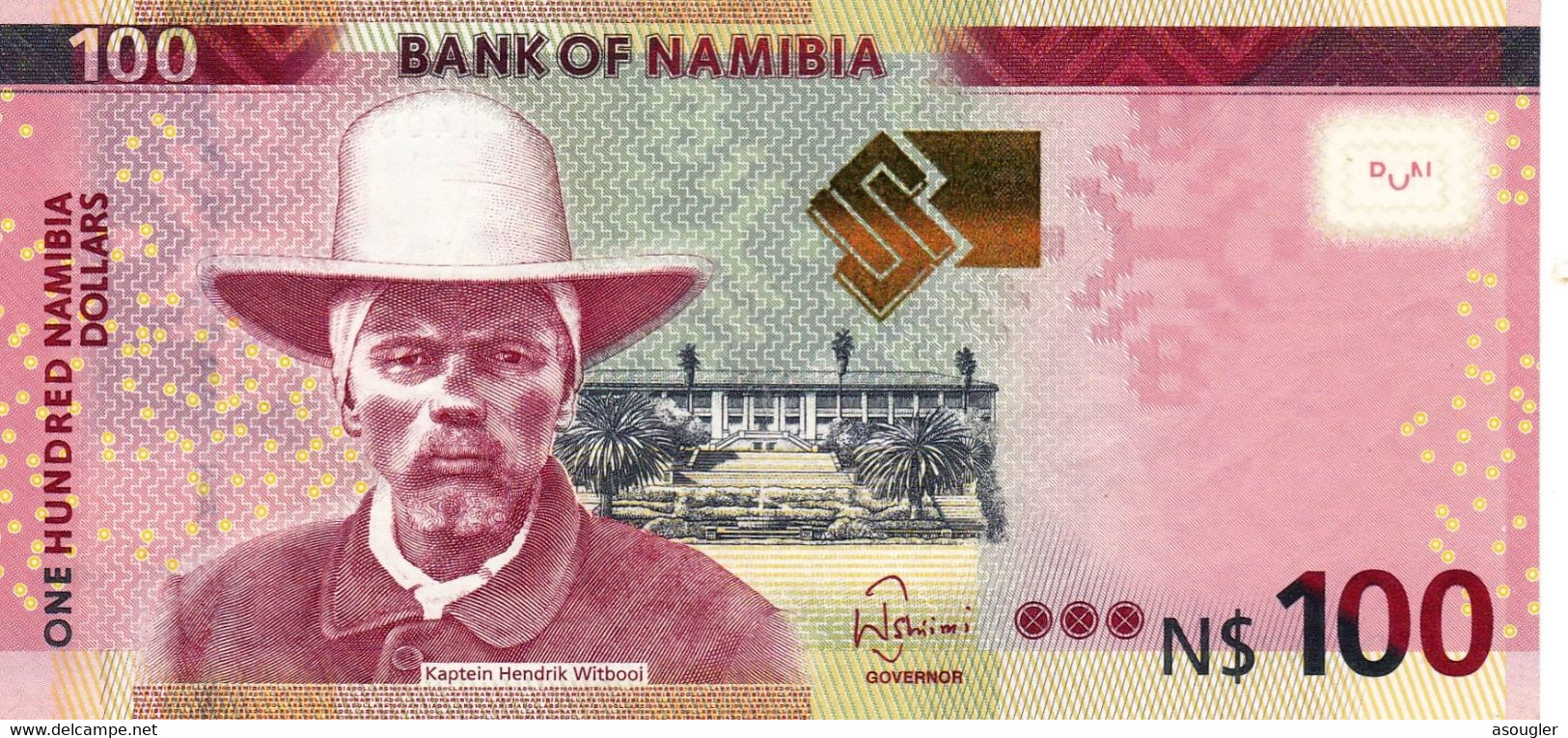 Namibia 100 Namibia Dollars 2012 EXF P-14 "free Shipping Via Registered Air Mail" - Namibia