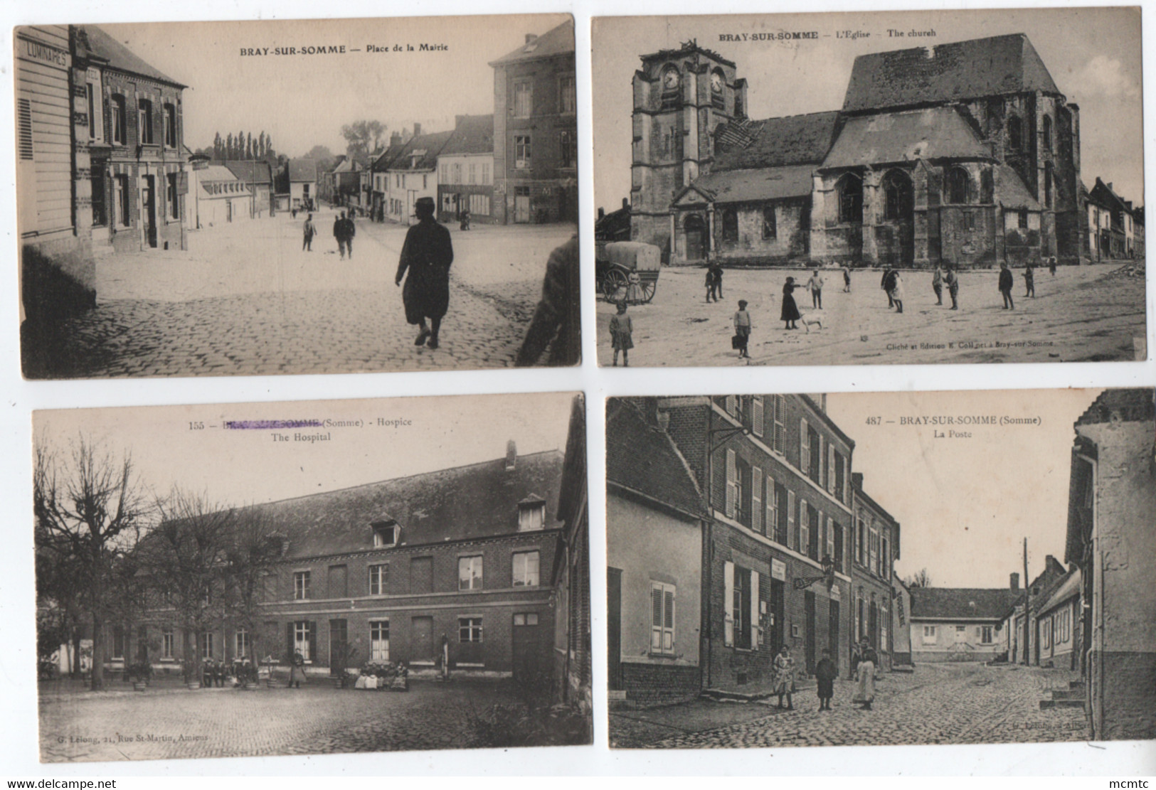 6 CPA  - Bray Sur Somme    -( Somme) - Bray Sur Somme