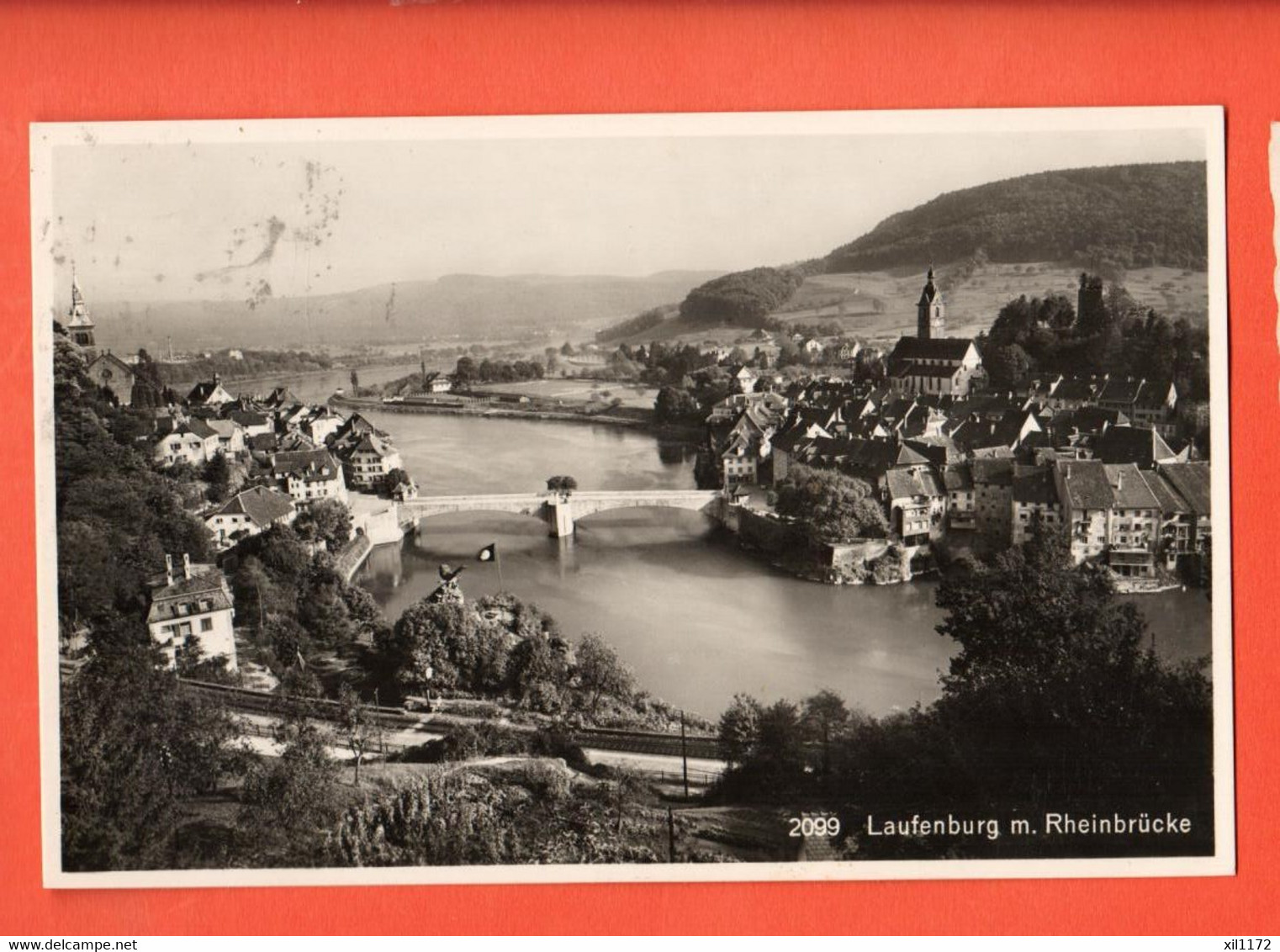 DHC-27 Laufenburg Mit Rheinbrücke.  Frobenius 2099 Gelaufen Nach Bottmingen - Laufenburg 