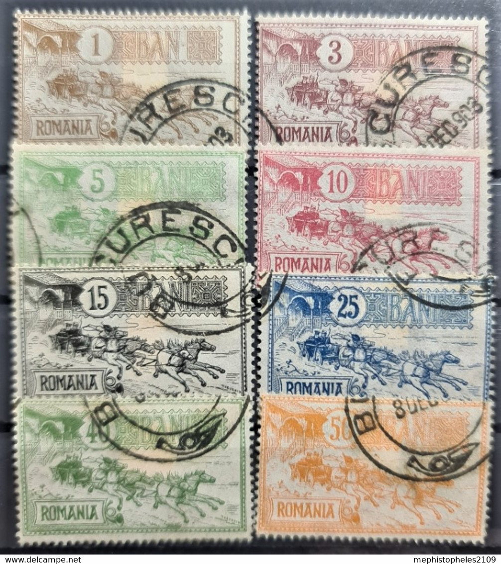 ROMANIA 1903 - Canceled - Sc# 158-165 - Complete Set! - Gebraucht