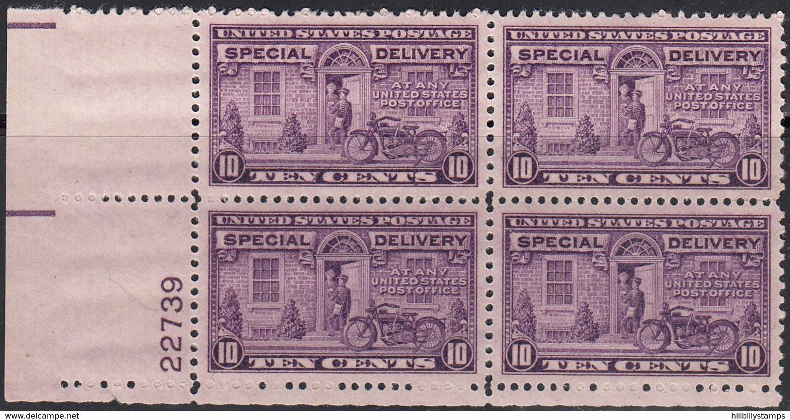 UNITED STATES   SCOTT NO  E15A    MNH     YEAR  1927 - Plattennummern