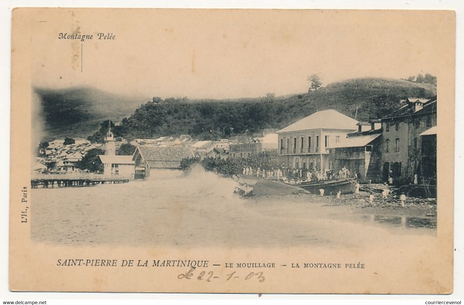 CPA - FORT-DE-FRANCE (MARTINIQUE) - Le Mouillage - La Montagne Pelée - Fort De France