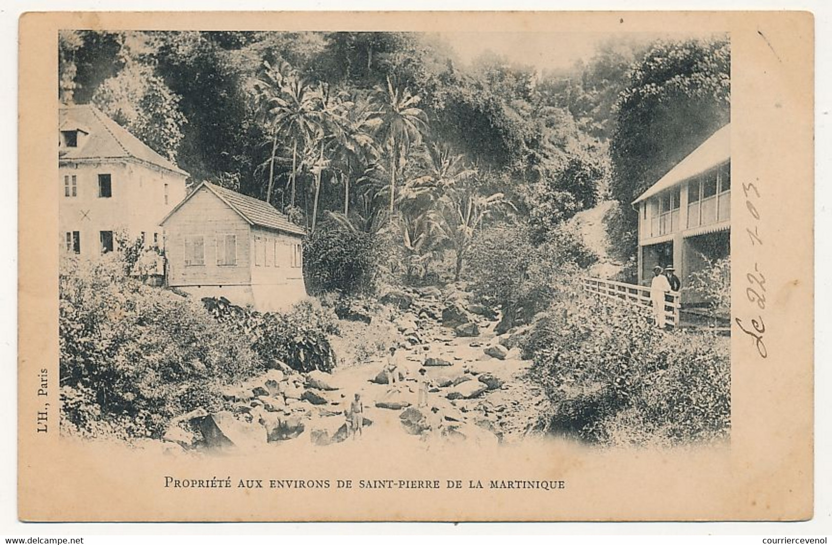 CPA - SAINT PIERRE (MARTINIQUE) - Propriété Aux Environs De Saint Pierre De La Martinique - Sonstige & Ohne Zuordnung