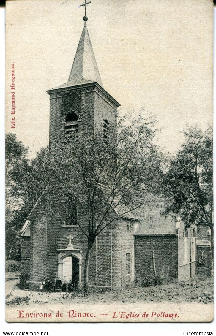 CPA - Carte Postale - Belgique - Environs De Ninoves - L'Eglise De Pollaere - 1908 ( MO17850) - Denderleeuw