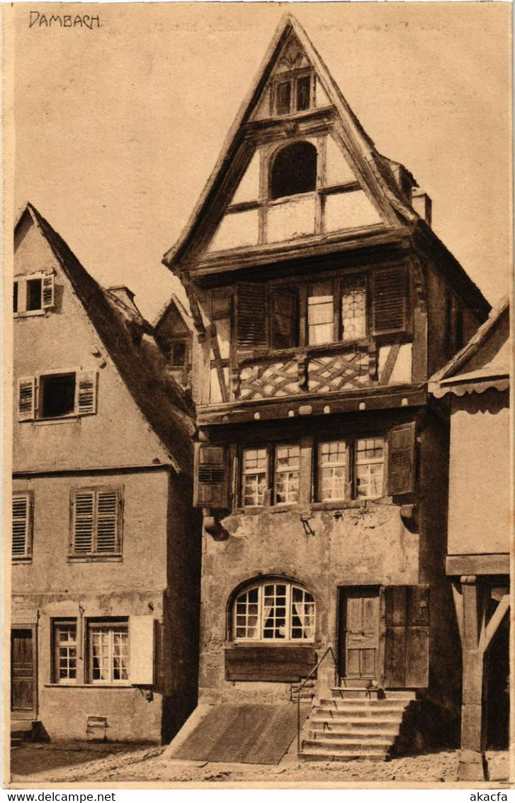 CPA AK DAMBACH - Maison - Scene (481929) - Dambach-la-ville