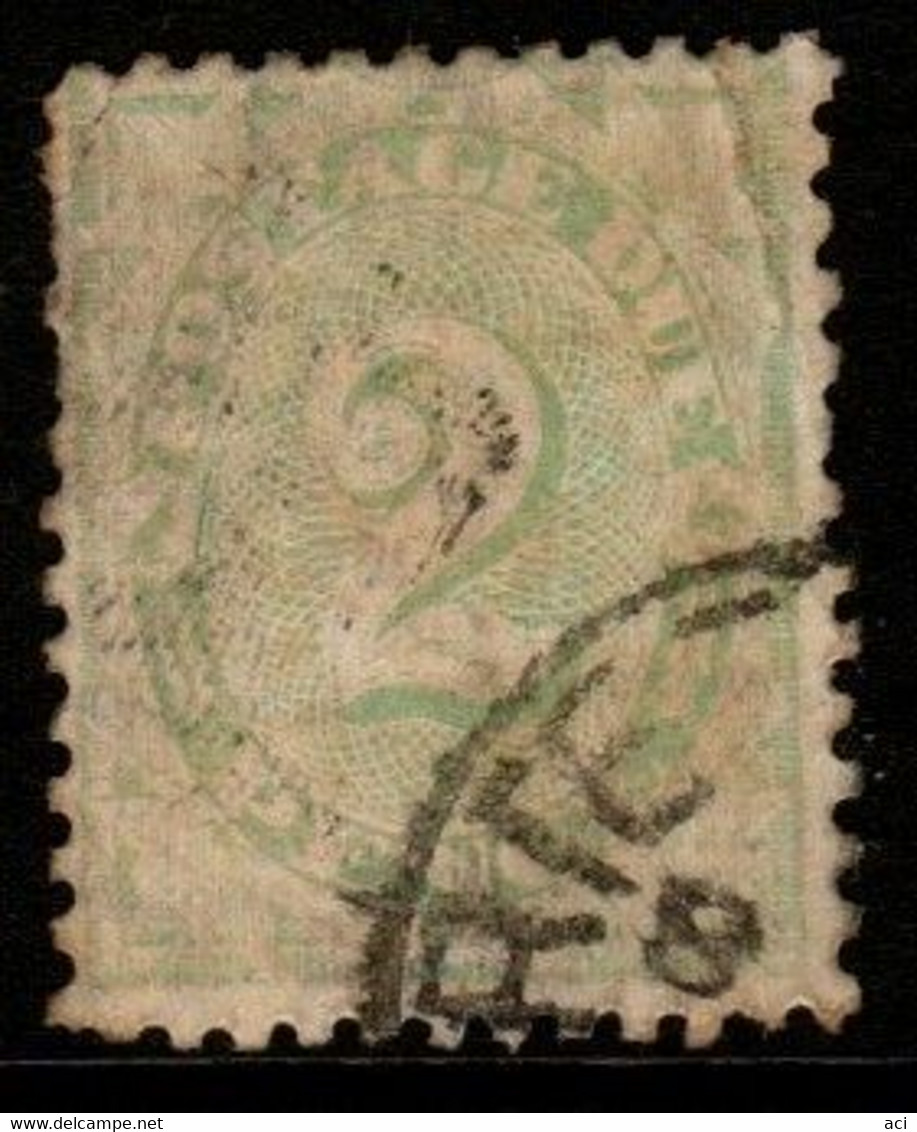 Australia D47 1907 2d Green Used Postage Due, Inverted Watermark,Rare - Port Dû (Taxe)