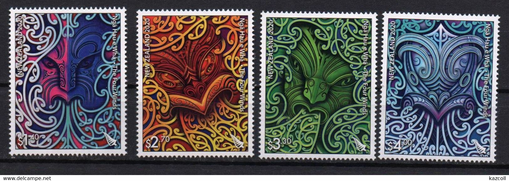 New Zealand 2020. The Four Winds. Legends Folktales Meteorology. MNH** - Neufs