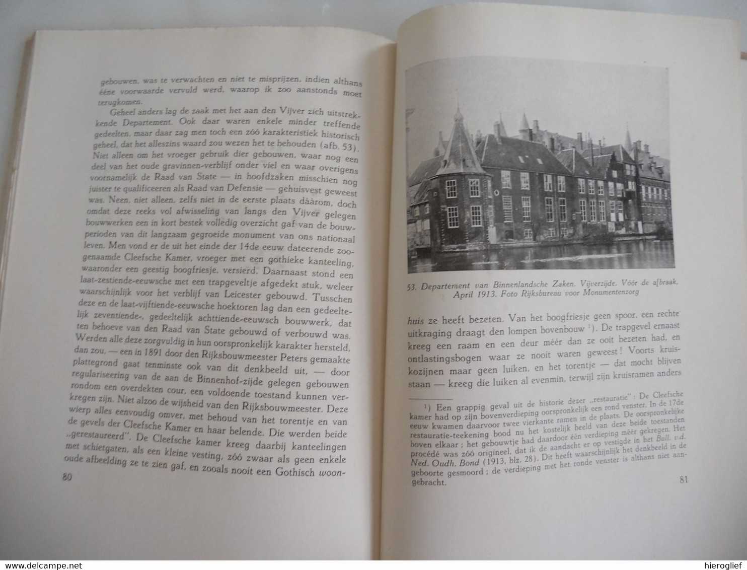 HET HAAGSCHE BINNENHOF door Dr. H.E. Van Gelder maerlantbibliotheek XII den haag architectuur hof graven staten-generaal