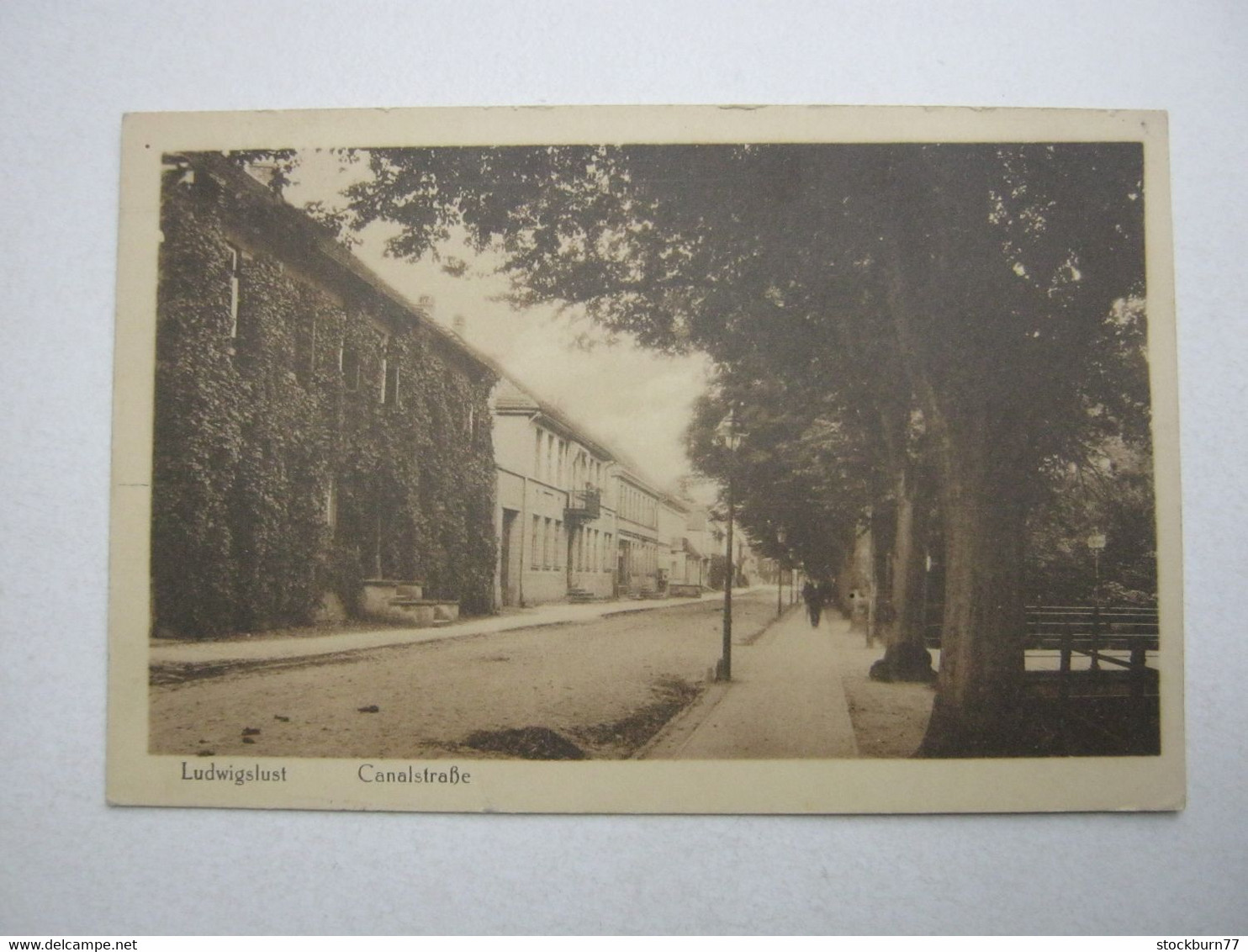 LUDWIGSLUST , Canalstrasse , Seltene Karte 1919 - Ludwigslust