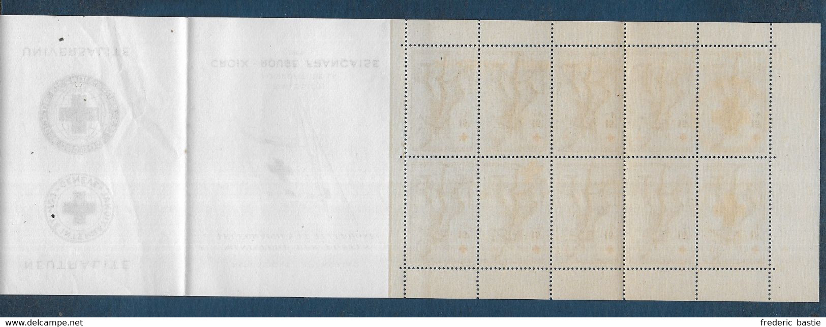 France   Carnet Croix Rouge  1955 * *  -- Cote : 450 € - Rode Kruis