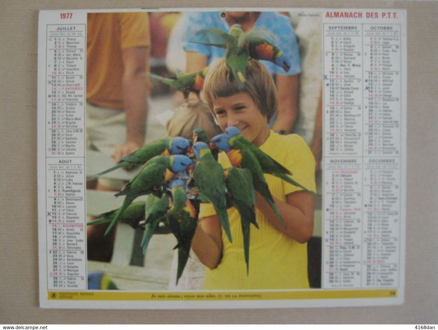 Almanach Des P T T 1977 - Grand Format : 1971-80