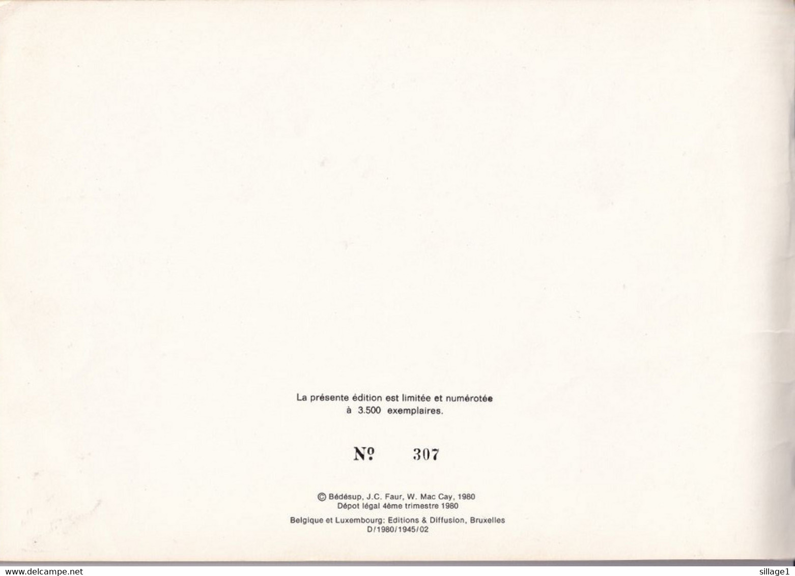 Winsor "Silas" Mac Cay - La Maison Volante - Exemplaire Numéroté 307/3500 Bédésup 1980 - Tirage De Tête - Rare - Tirages De Tête