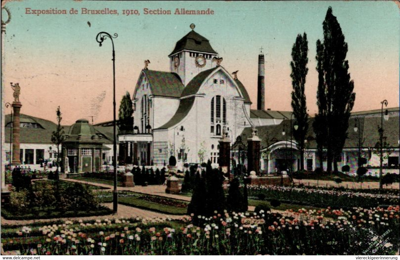 !  Cpa, 1910, Exposition De Bruxelles, Weltausstellung, Deutscher Pavillon, Gelaufen Nach Ahrensburg - Exposiciones Universales