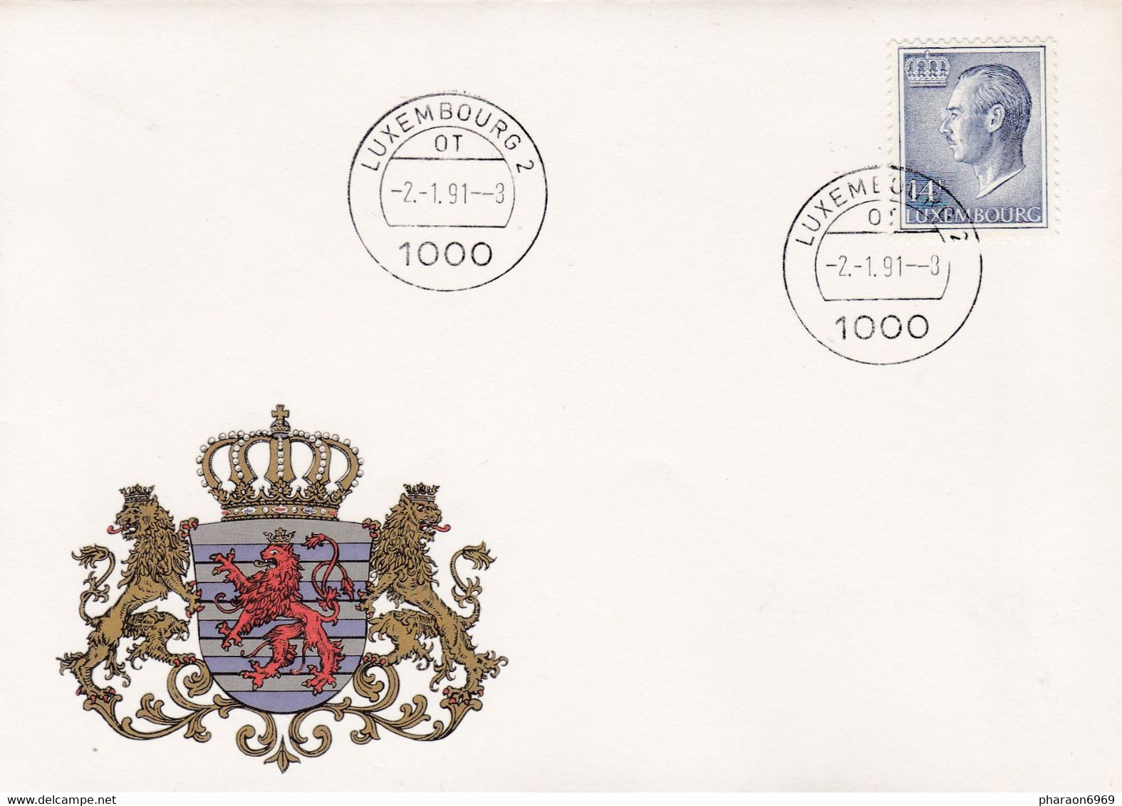 Enveloppe Luxembourg 2 - Cartas & Documentos