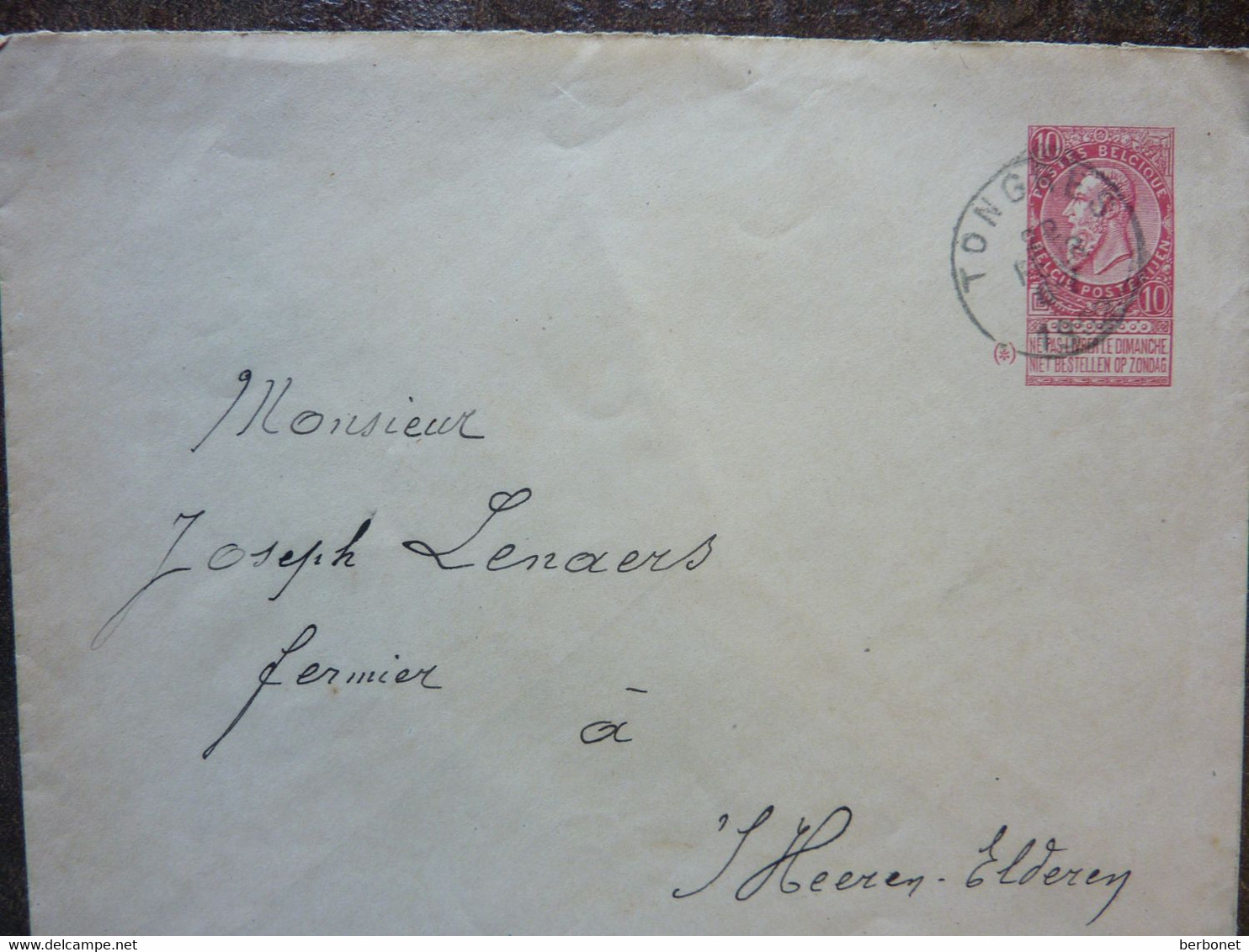 Lettre  Entier Postal Cachet Tongres   PERFECT - Briefumschläge