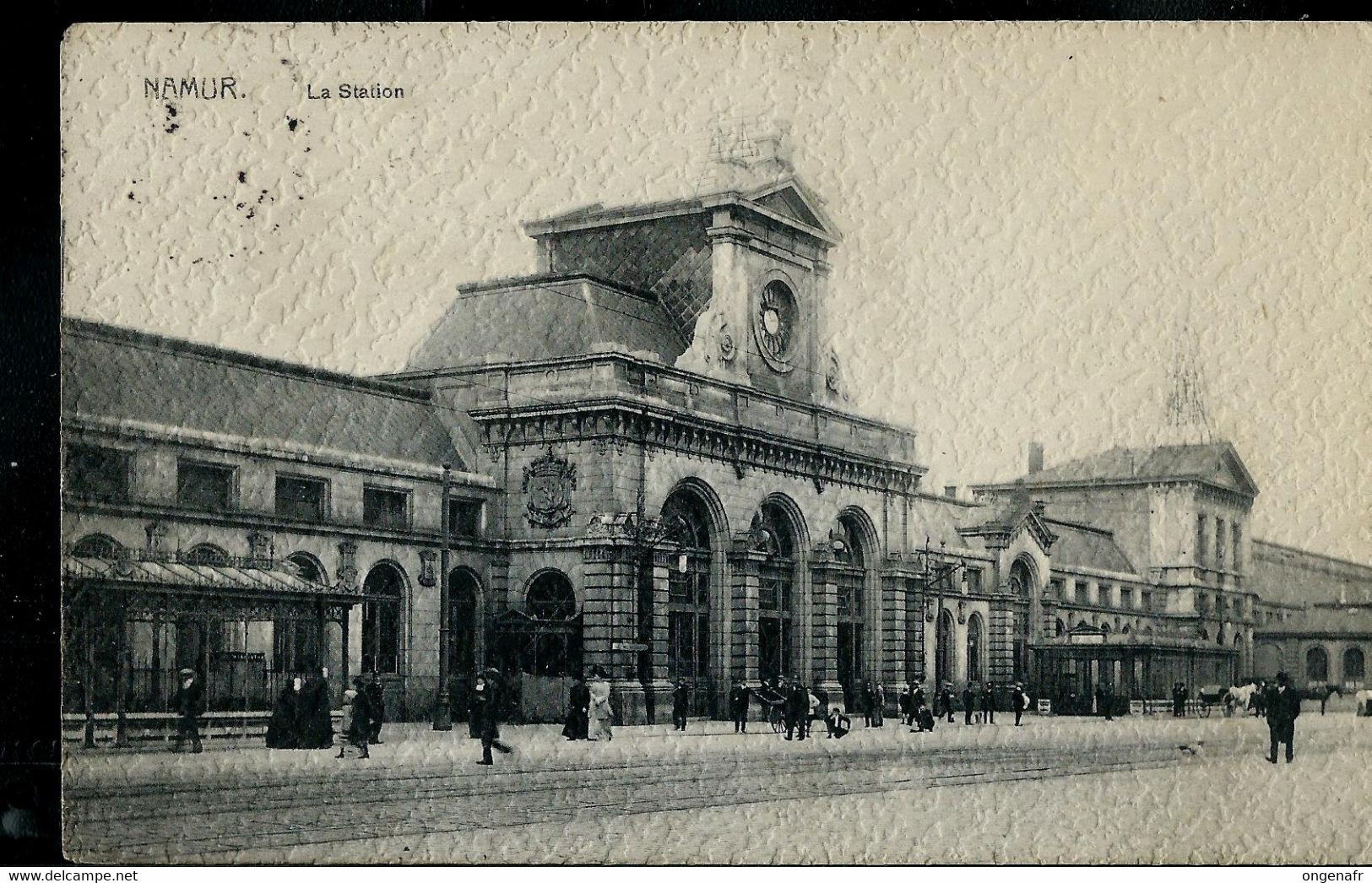 CP ( Namur: La Station) Obl. BRUSSEL - BRUXELLES - ARLON 1912 - Ambulants