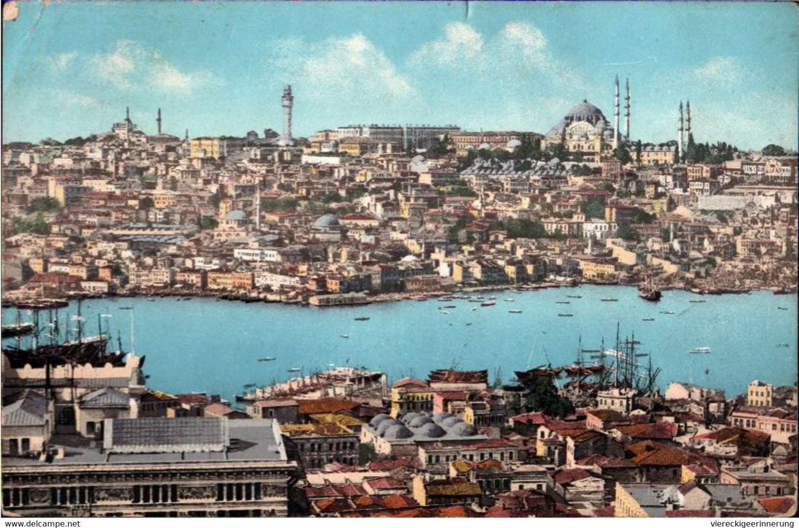 ! Alte Ansichtskarte Aus Constantinople, Deutsche Post In Der Türkei Gelaufen Nach Hannover - Turchia